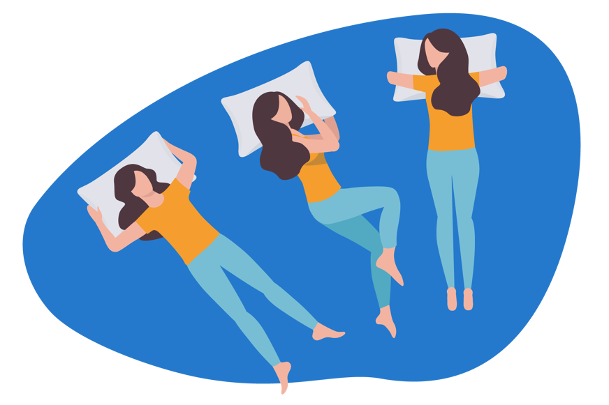 different sleep positions